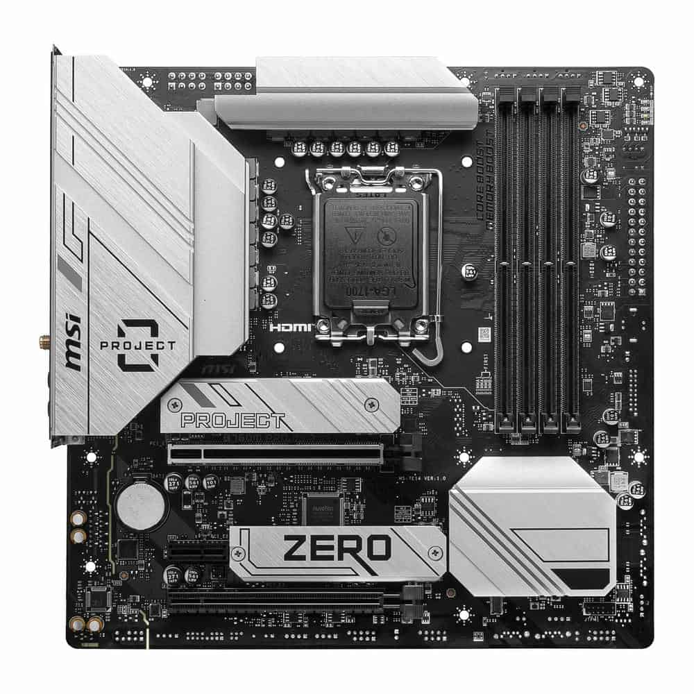 MSI Intel B760M PROJECT ZERO DDR5 Micro-ATX Motherboard